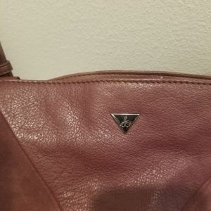 Sam Edelman crossbody leather/suede burgundy